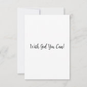 Carte Ephésiens 2:19 KJV Bible Verse Pic Flat Salutation (Dos)