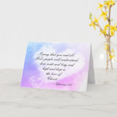 Carte Éphésiens 3 : (Fleur jaune)