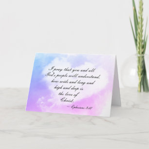 Carte Éphésiens 3:18 Quelle est la profondeur et la larg