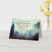 Carte Éphésiens 3:20 Notre DIEU est capable... Forêt d'a (Fleur jaune)