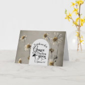 Carte Éphésiens 4:7 Pour chacun de nous, la grâce est do (Fleur jaune)