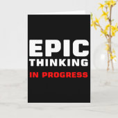 Carte Epic Thinking In Progress Big Ideas Introvert Game (Fleur jaune)