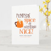 Carte Épice citrouille & Tout Nice (Fleur jaune)