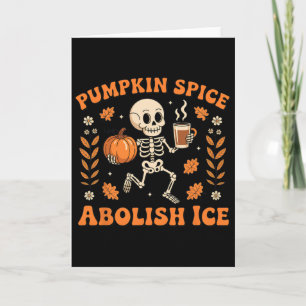 Carte Épice de citrouille Abolir la glace Halloween