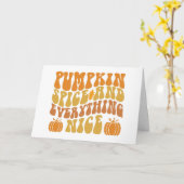 Carte Épice de citrouille et tout ce qui est agréable (Fleur jaune)