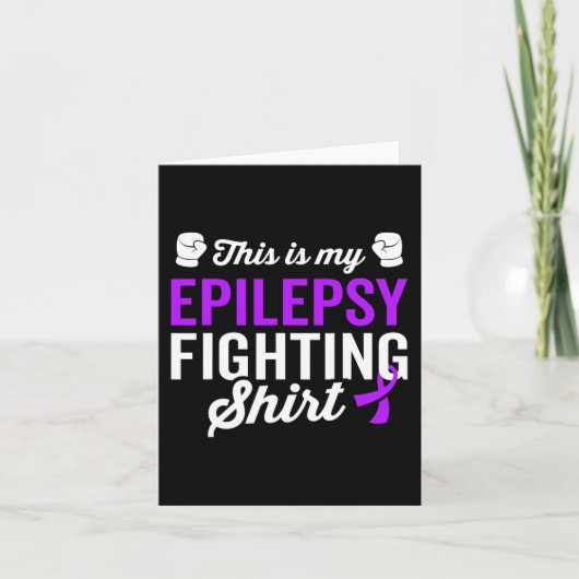 Carte Epilepsie Guerrier Survivant Sensibilisation Obten (Devant)