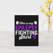 Carte Epilepsie Guerrier Survivant Sensibilisation Obten (Fleur jaune)