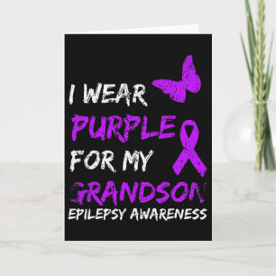 Carte Epilepsie Je Porte Du Violet Pour Mon Petit-Fils R
