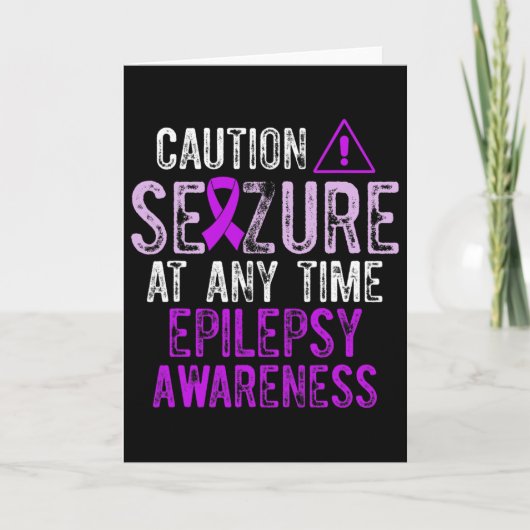 Carte Epilepsy Awareness Epileptic Warrior Survivor 5 (Devant)