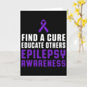 Carte Epilepsy Awareness Fun Healthy Epileptic Warrior S (Fleur jaune)