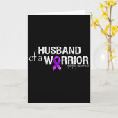 Carte Epilepsy Awareness Month Husbynd Of A Warrior Purp (Fleur jaune)