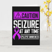 Carte Epilepsy Awareness Seizure Epileptic Warrior Survi (Fleur jaune)
