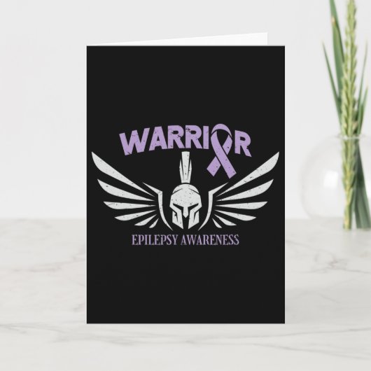 Carte Epilepsy Awareness Warrior Ribbon (Devant)