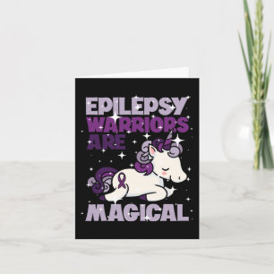 Carte Epilepsy Warrior Epileptic Day Purple Unicorn Amou