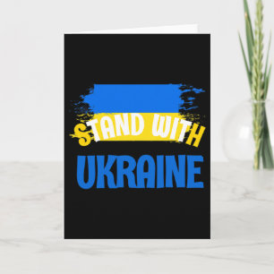 Carte Épingle Stand For Ukraine - Je soutiens la nation
