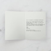 Carte Épinglette Rétro de Noël Souriante (Intérieur)