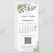 Carte Épousailles de mariage de code QR de bande de phot (Devant)