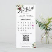 Carte Épousailles de mariage de code QR de bande de phot (Debout devant)