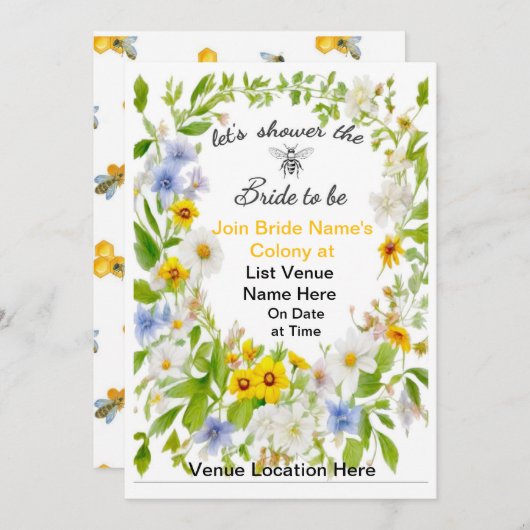 Carte Épouse à Bee (Devant / Derrière)