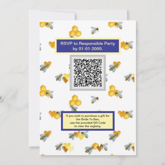 Carte Épouse à Bee (Dos)