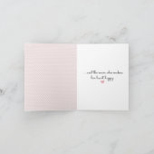 Carte Épouse chatte fille avec Baskets et marguerites (Intérieur)