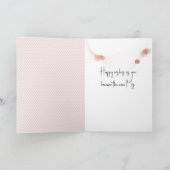 Carte Épouse chatte fille avec Baskets et marguerites (Intérieur)