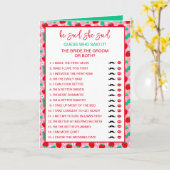 Carte Épouse de fraises ou devins de chambre qui l'a dit (Fleur jaune)