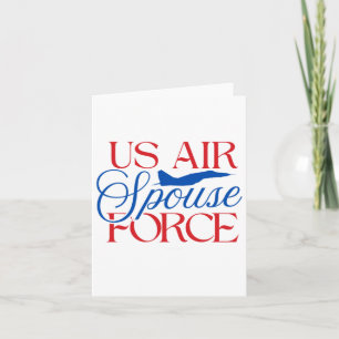Carte Épouse de l'armée de l'air américaine - Fière épou