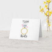 Carte Épouse d'équipe (Fleur jaune)