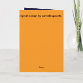 Carte Épouse d'Halloween et salle (Dos)