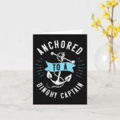 Carte Épouse D'Un Capitaine Dinghe Funny Planche À Voile (Fleur jaune)