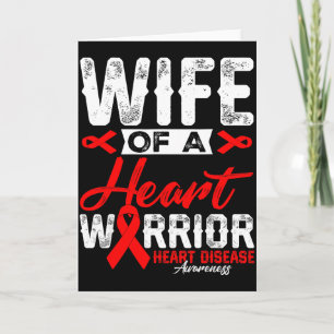 Carte Épouse d'un guerrier du cœur Maladie cardiaque Rub