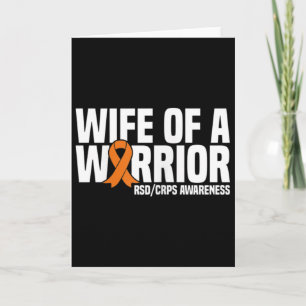 Carte Épouse D'Un Guerrier Orange Ribbon Rsdcrps Sensibi