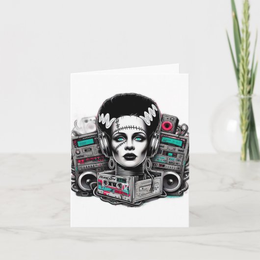 Carte Épouse Hip hop De Frankenstein (Devant)