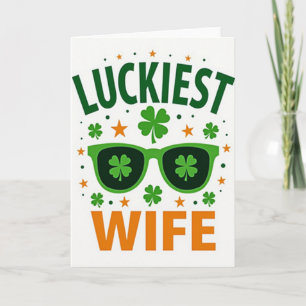 Carte Épouse Lunettes Trèfle
