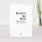 Carte Épouser des souhaits (Dos)