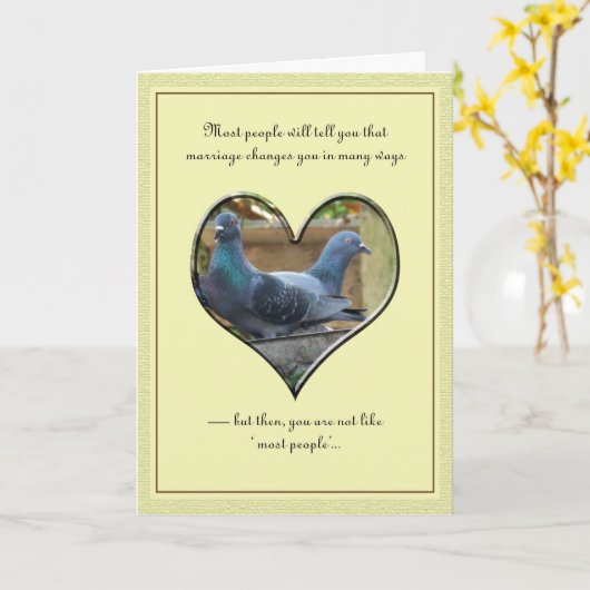 Carte Épouser des souhaits (Fleur jaune)