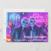 Carte 🌈🎃 Épouvantable, Bruyante & Fière (Devant)