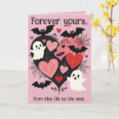 Carte Épouvantable et douce Valloween (Fleur jaune)