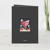 Carte Épouvantable et sentimental Valloween étoilé (Dos)