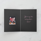 Carte Épouvantable et sentimental Valloween étoilé (Intérieur)