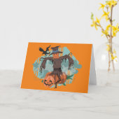 Carte Épouvantail et amis (Fleur jaune)