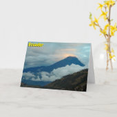 Carte Équateur (Fleur jaune)