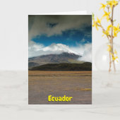 Carte Équateur (Fleur jaune)