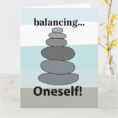 Carte Équilibrage de pierre (Fleur jaune)