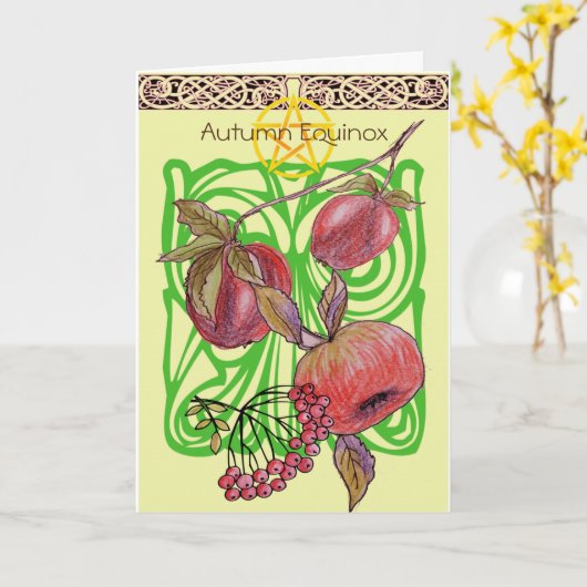 Carte Equinox automne (Fleur jaune)