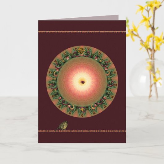 Carte Équinoxe d'automne (Fleur jaune)