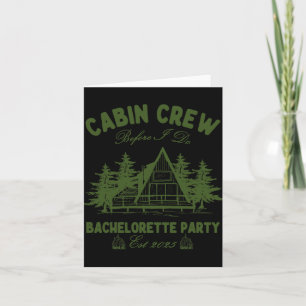 Carte Équipage cabine avant de faire Camp Bach Bachelore