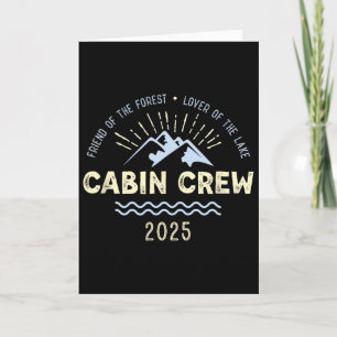 Carte Équipage de cabine 2025 Famille Cabane de montagne