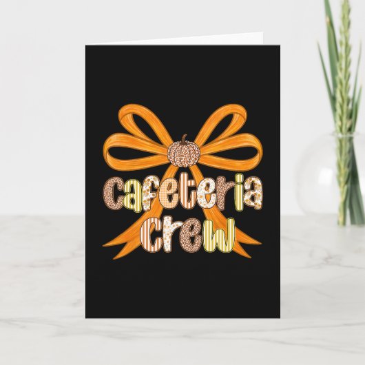 Carte Équipage de cafétéria Préparatifs de coquette auto (Devant)